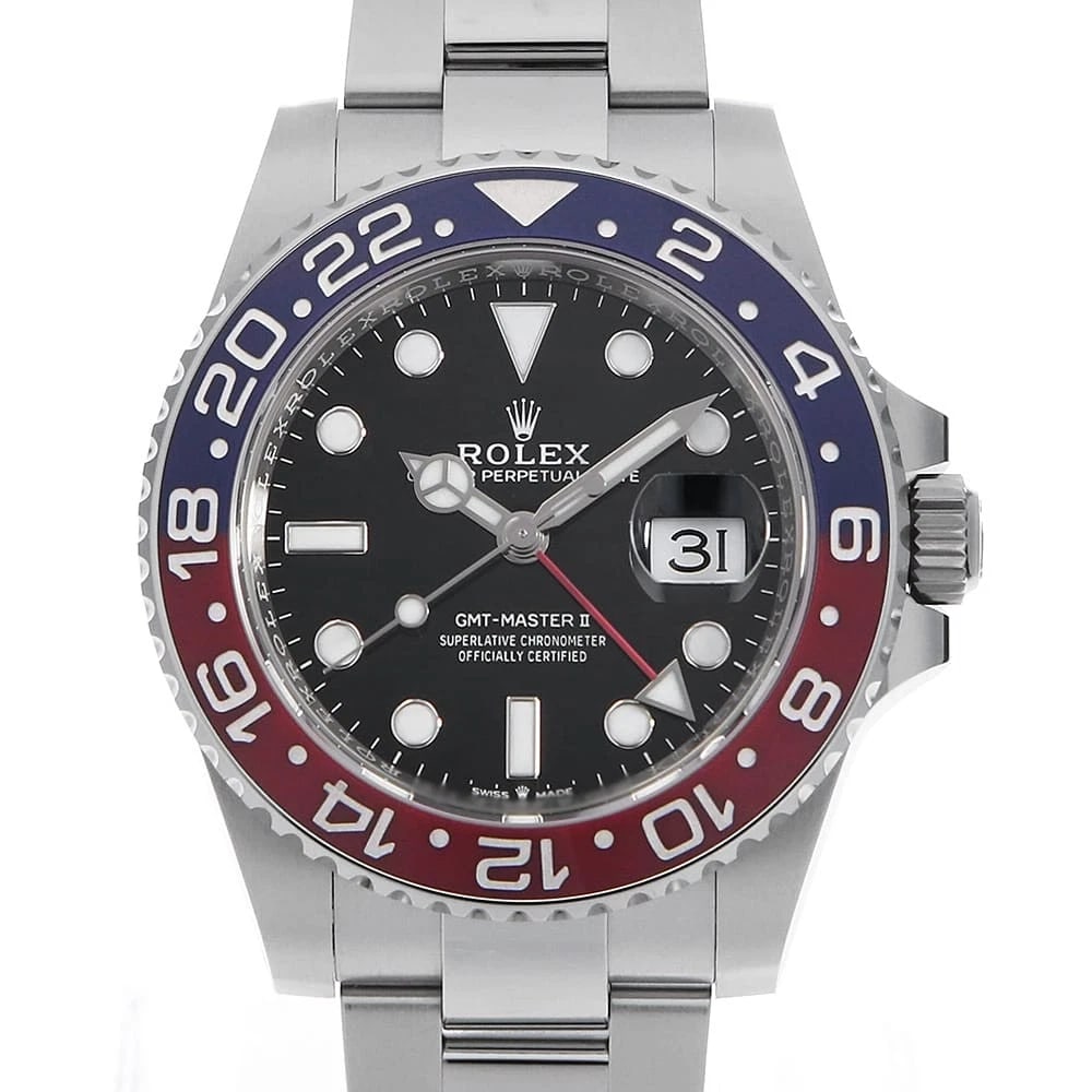 ROLEX GMT MASTER BLACK OYSTER WATCH: ROLEX GMT Master black oyster Brand: ROLEX Type/Style: Wrist watch Material: Band Material Stainless Steel, Case Material Stainless Steel Color: Dial Color Black Size: Case Size Case:W40mm Circumferen