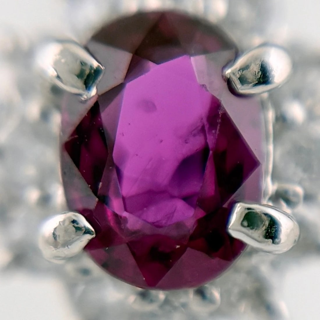 RUBY DESIGN PLATINUM MELEE DIAMOND RING - 2