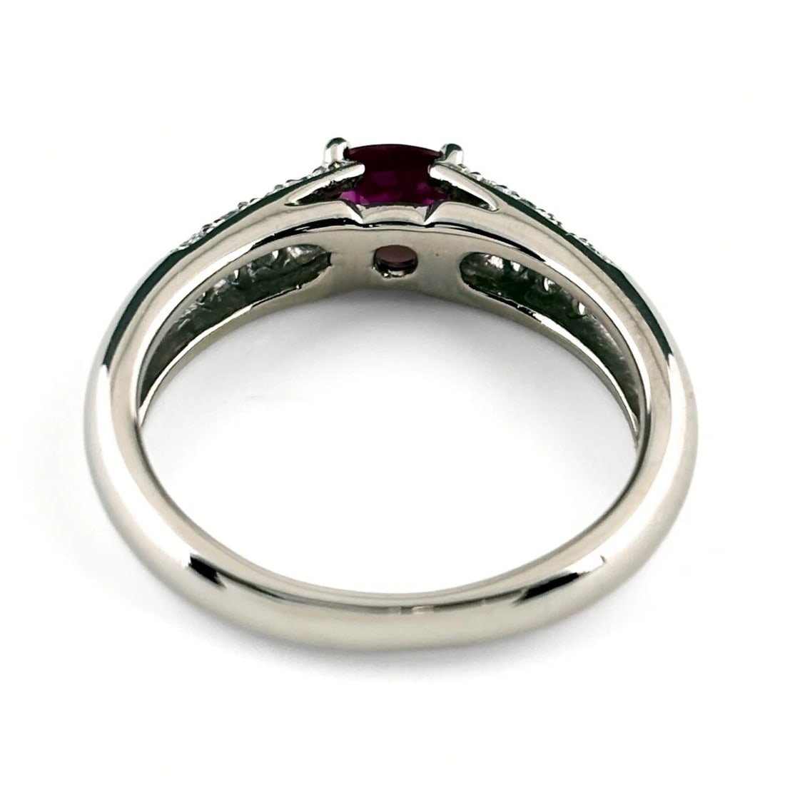 RUBY DESIGN PLATINUM MELEE DIAMOND RING - 3