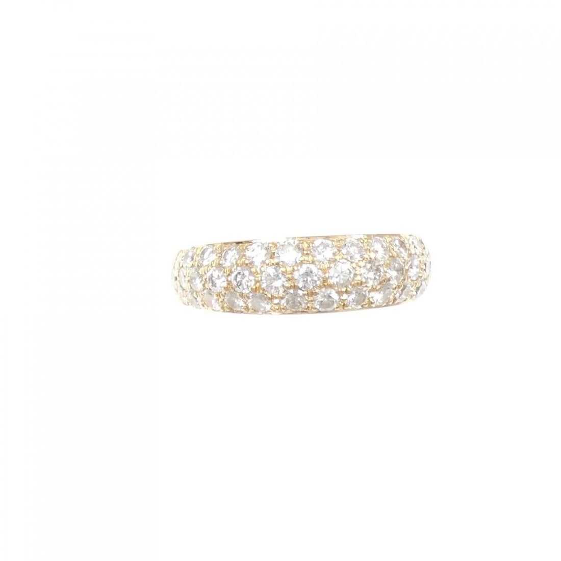 K18PG PAVE DIAMOND RING - 2