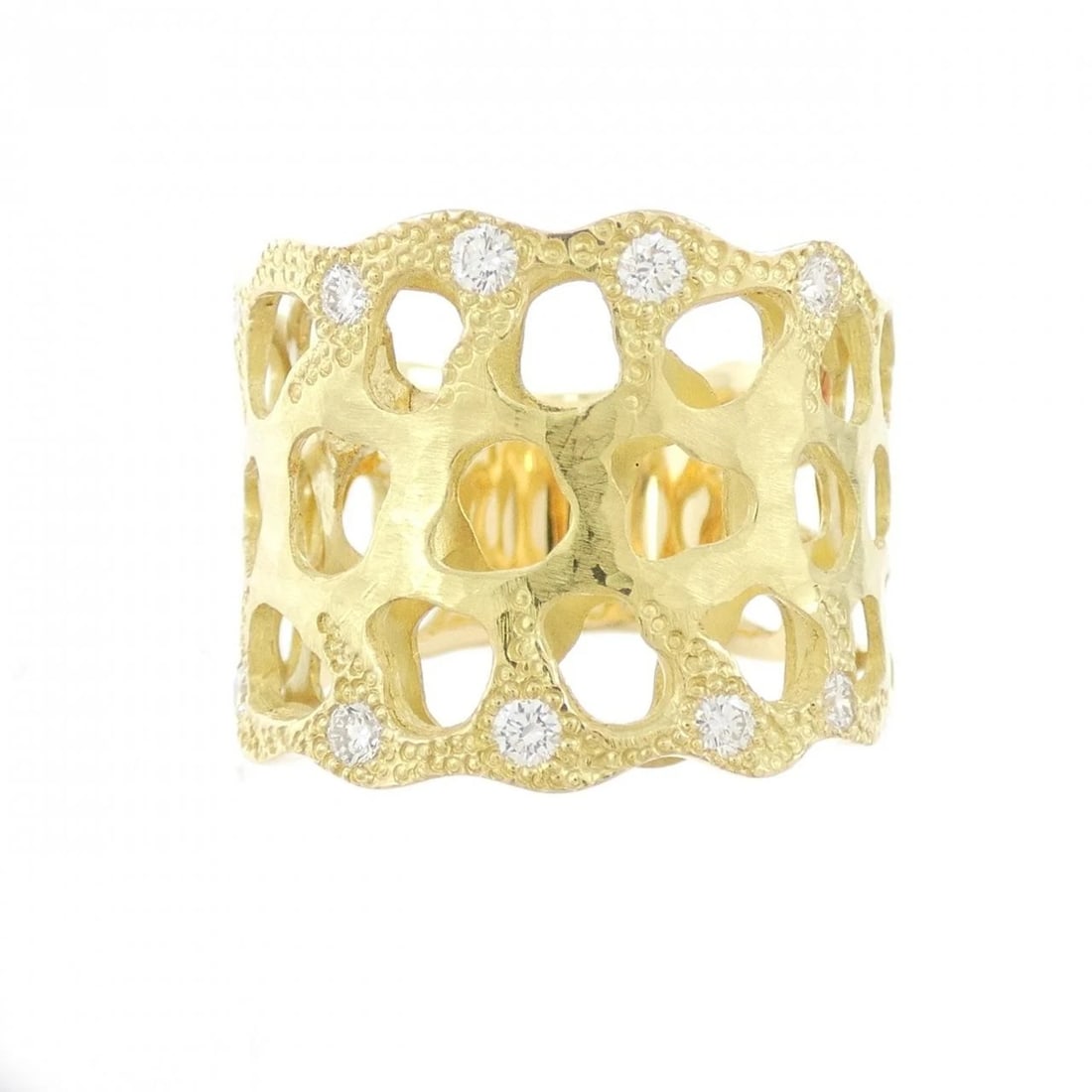 750YG DIAMOND RING - 2