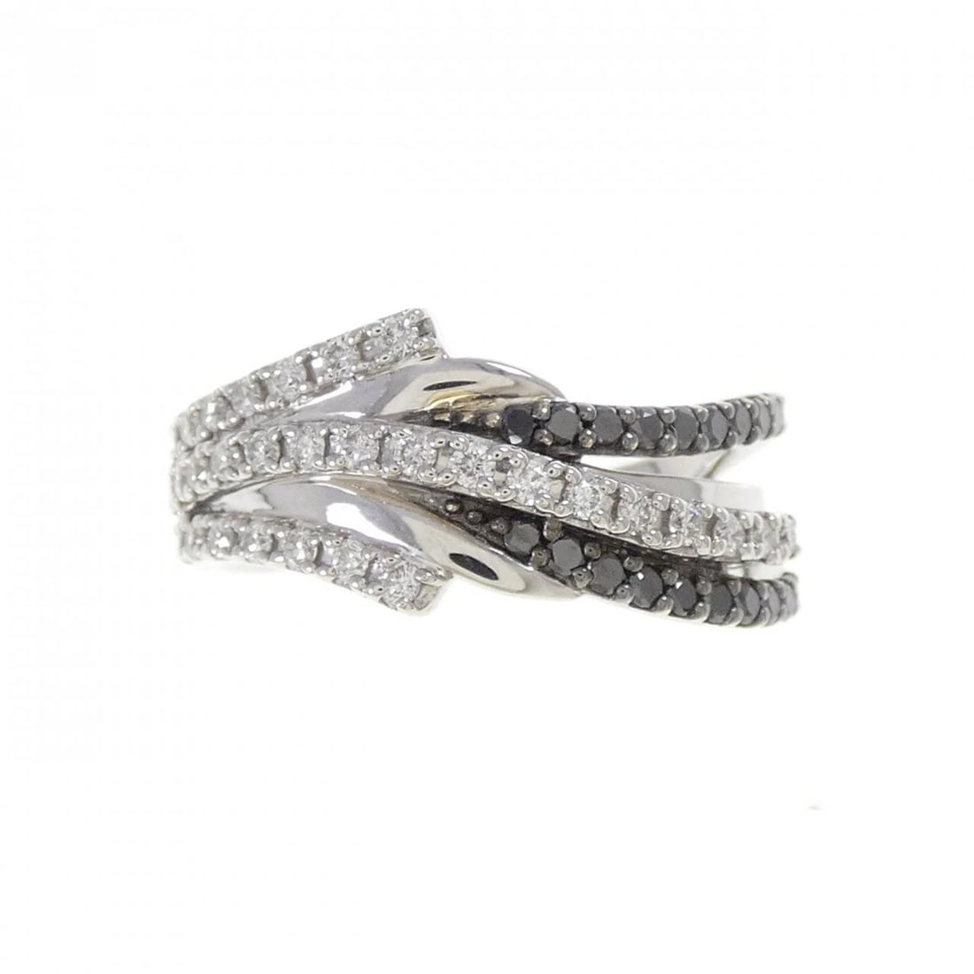 K18WG DIAMOND RING - 2
