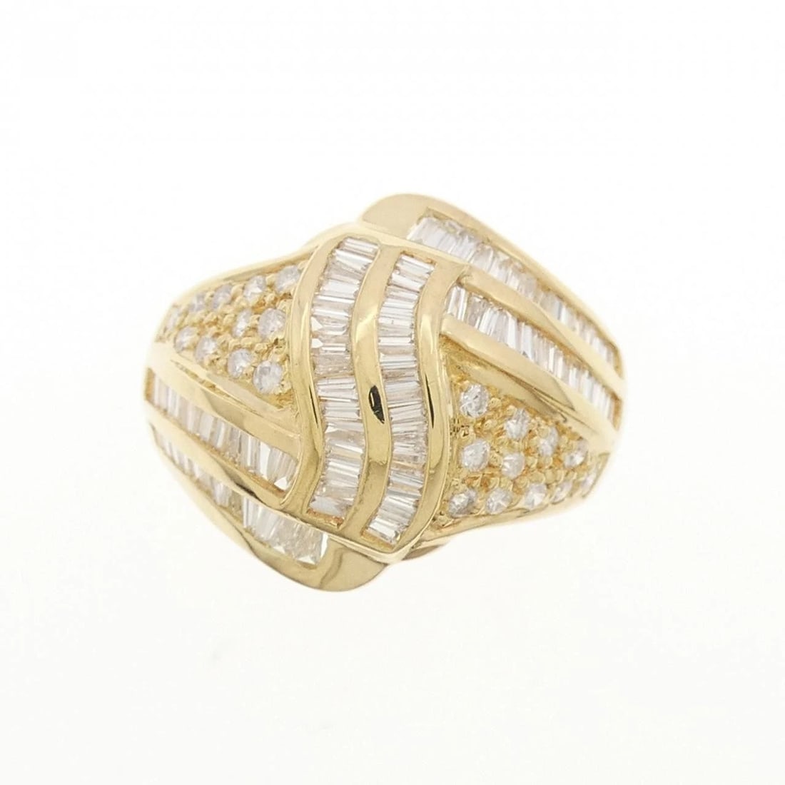 K18YG DIAMOND RING - 2