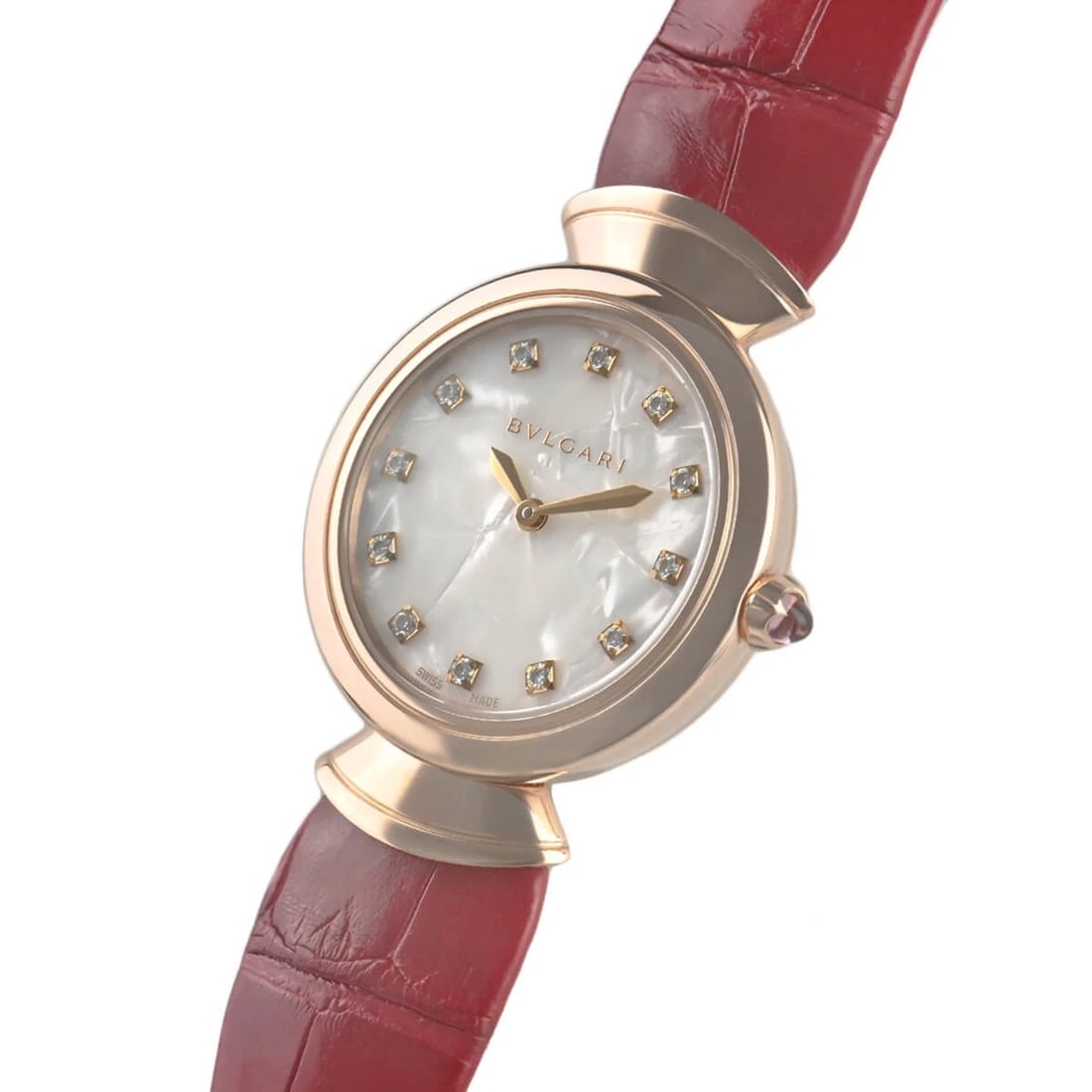 BVLGARI DIVA DREAM WATCH: BVLGARI Diva Dream Brand: BVLGARI Type/Style: Wristwatch Material: Case Material Pink gold Color: Dial Color white Size: Case Size Case Size: 30.0mm Accessories: None Accessories Notice: W