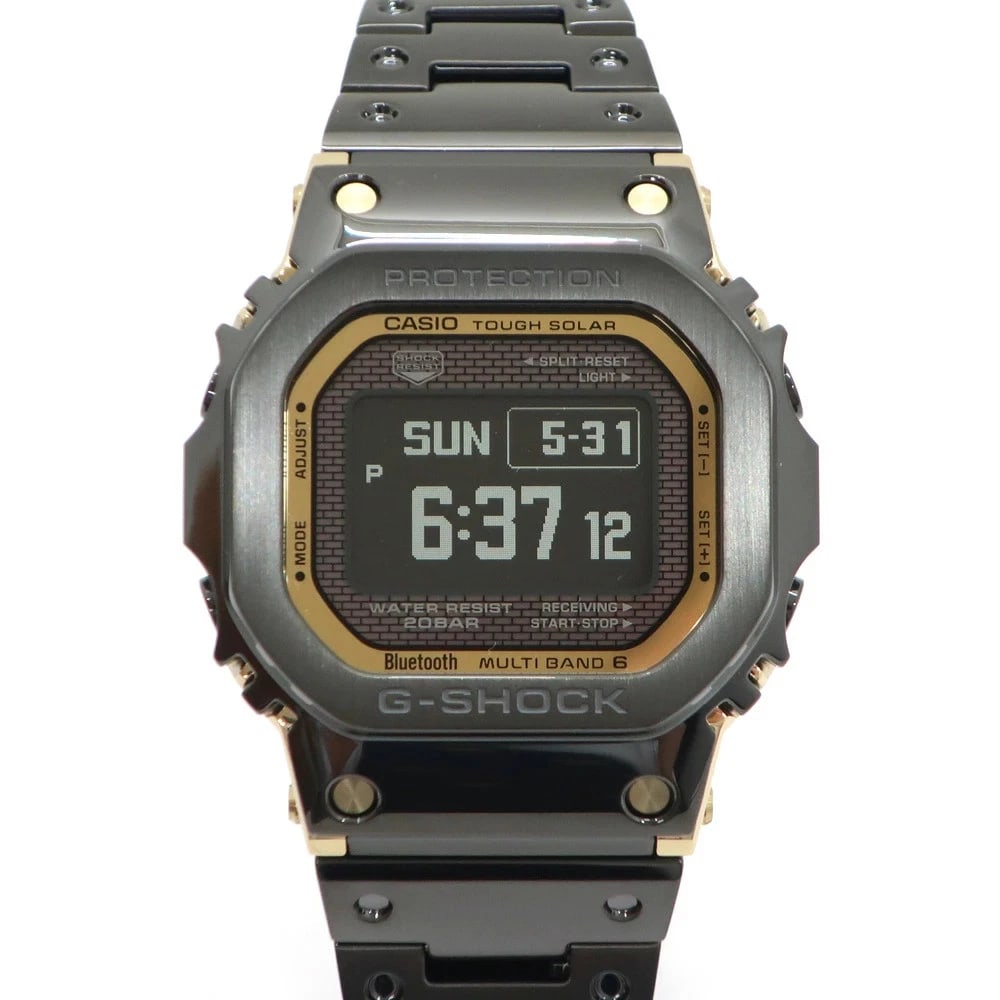 G-SHOCK FULL METAL SERIES TOUGH SOLAR BLACK STAINLESS STEEL WATCH: G-Shock Full Metal Series Tough Solar Black Stainless Steel Watch Brand: G-SHOCK Type/Style: Wristwatch Material: Stainless Steel GP Color: Black dial Size: Case size: 43.6mm Accessories: None