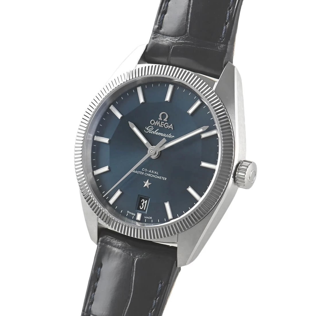 OMEGA CONSTELLATION GLOBEMASTER WATCH: OMEGA Constellation Globemaster Brand: OMEGA Type/Style: Wristwatch Material: Case Material stainless Color: Dial Color blue Size: Case Size Case Size: 39.0mm Accessories: None Accessories