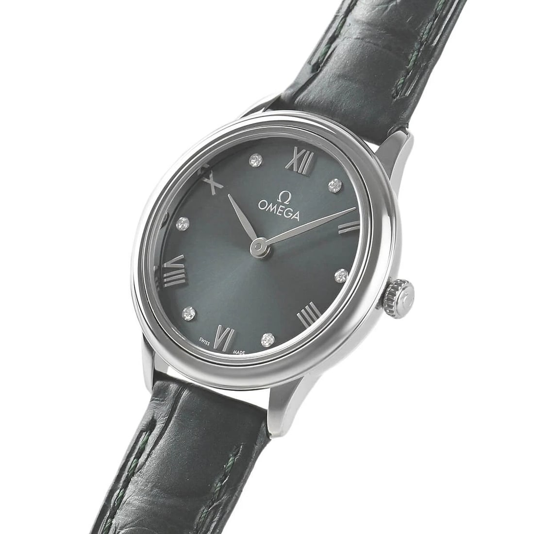 OMEGA DE VILLE PRESTIGE WATCH: OMEGA De Ville Prestige Brand: OMEGA Type/Style: Wristwatch Material: Case Material stainless Color: Dial Color green Size: Case Size Case Size: 27.5mm Accessories: None Accessories Notice