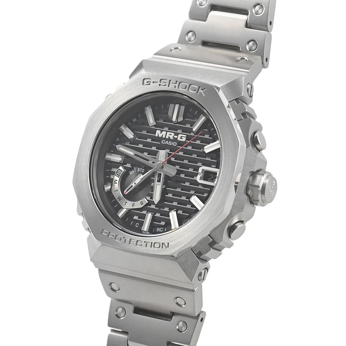 CASIO MRG "WOODEN FRAME WATCH: CASIO MRG "Wooden Frame Brand: CASIO Type/Style: Wristwatch Material: Case Material Titanium Cobalion Color: Dial Color black Size: Case Size Case Size: 49.5 x 44.4 mm Accessories: None Ac