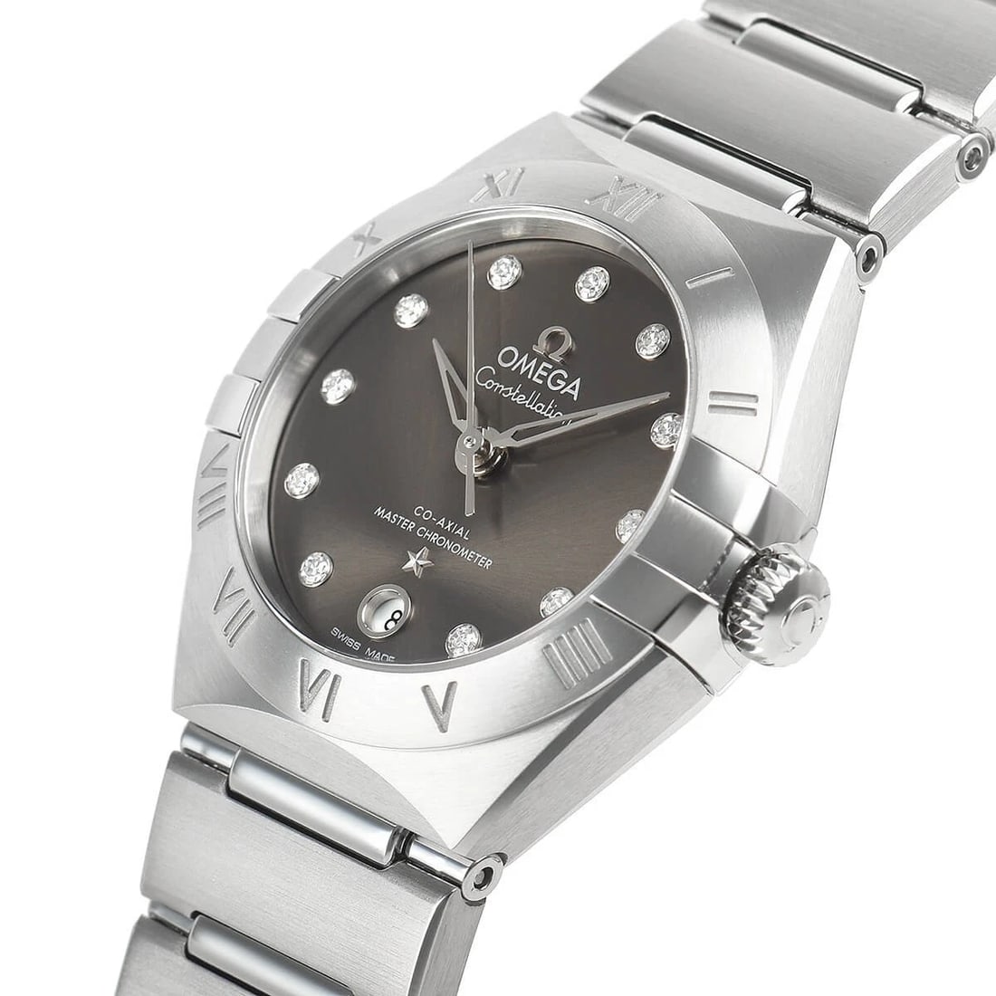 OMEGA CONSTELLATION MANHATTAN MASTER CHRONOMETER WATCH: OMEGA Constellation Manhattan Master Chronometer Brand: OMEGA Type/Style: Wristwatch Material: Case Material stainless Color: Dial Color gray Size: Case Size Case Size: 29.0mm Accessories: None