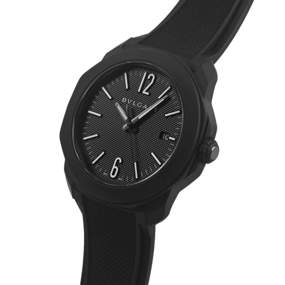 BVLGARI OCROMA WATCH: BVLGARI OcRoma Brand: BVLGARI Type/Style: Wristwatch Material: Case Material Stainless steel (DLC processed) Color: Dial Color black Size: Case Size Case Size: 41.0mm Accessories: None Acc