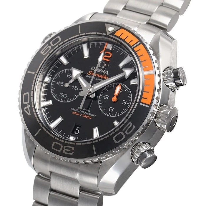 OMEGA SEAMASTER PLANET OCEAN WATCH: OMEGA Seamaster Planet Ocean Brand: OMEGA Type/Style: Wristwatch Material: Case Material stainless Color: Dial Color black Size: Case Size Case Size: 45.5mm Accessories: None Accessories Notice: When