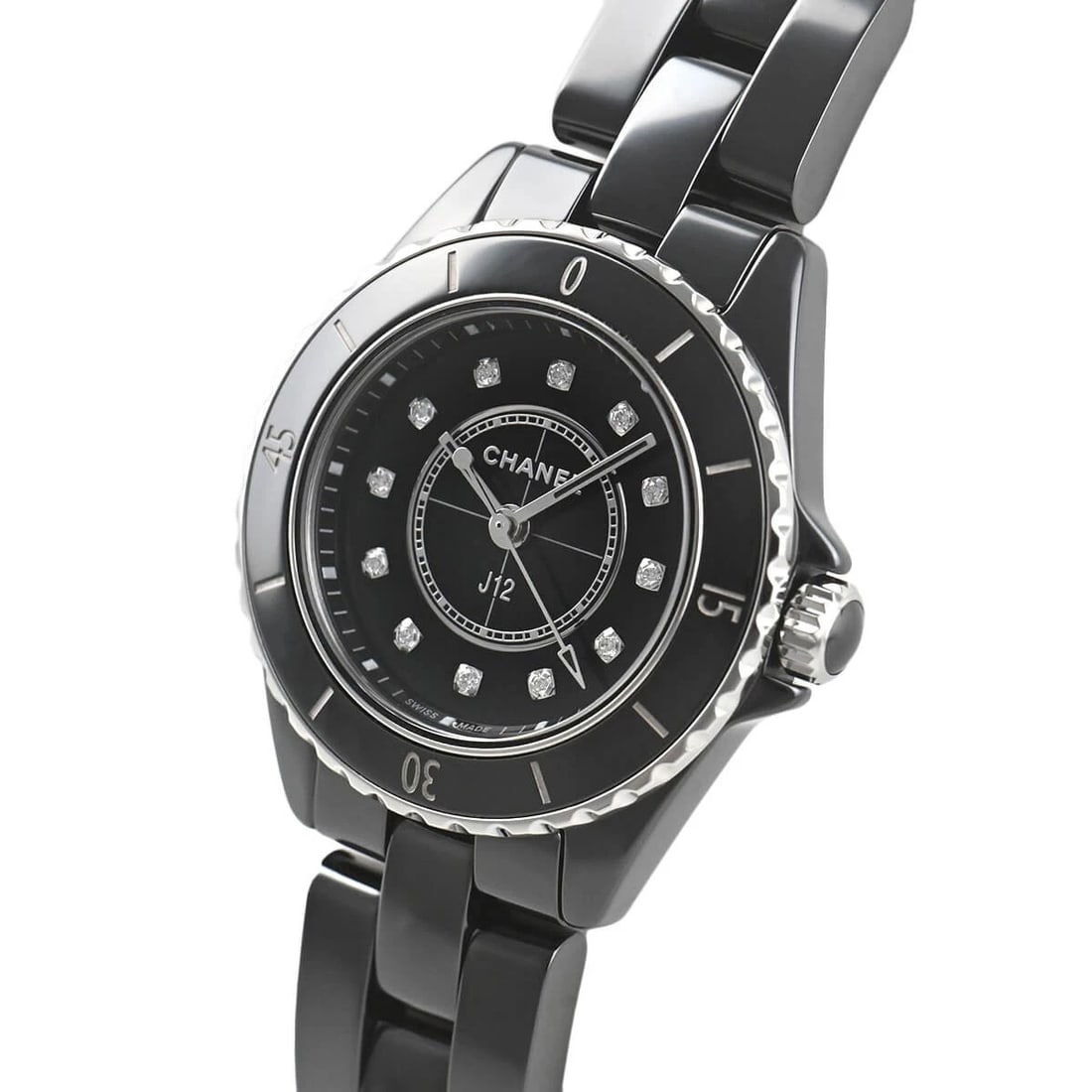 CHANEL J12 WATCH: CHANEL J12 Brand: CHANEL Type/Style: Wristwatch Material: Case Material ceramic Color: Dial Color black Size: Case Size Case Size: 28.0mm Accessories: None Accessories Notice: When purchasing
