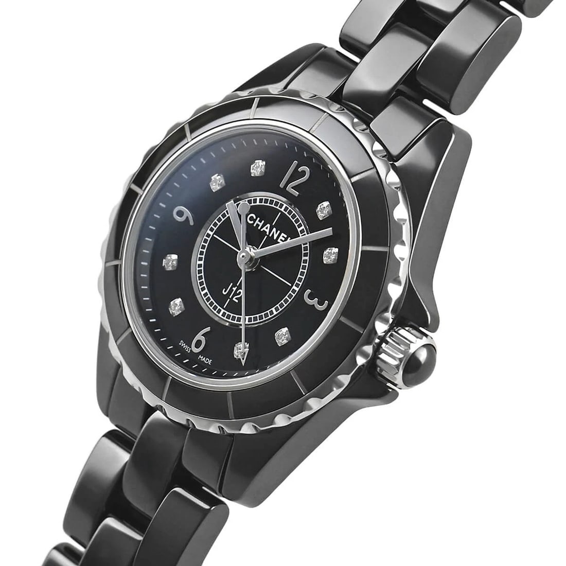 CHANEL J12 WATCH: CHANEL J12 Brand: CHANEL Type/Style: Wristwatch Material: Case Material ceramic Color: Dial Color black Size: Case Size Case Size: 29.0mm Accessories: None Accessories Notice: When purchasing