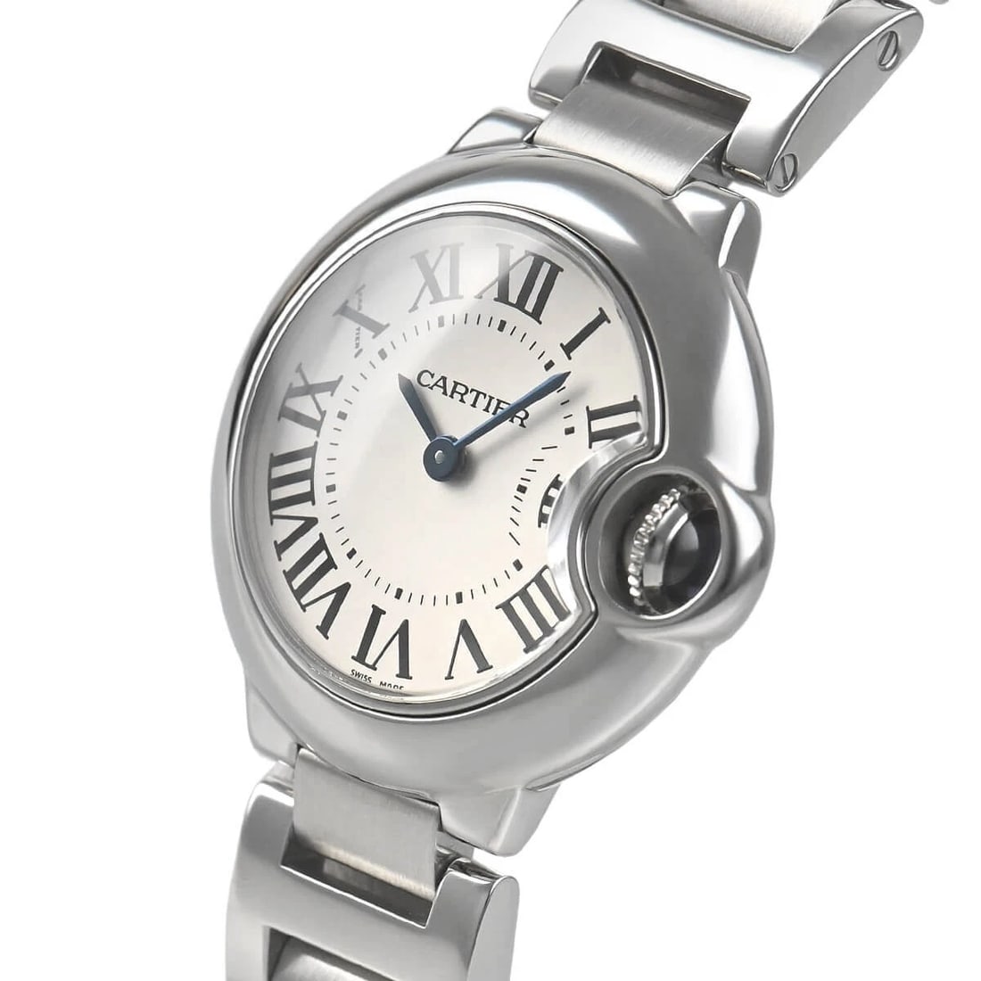CARTIER ON BLEU WATCH: CARTIER on Bleu Brand: CARTIER Type/Style: Wristwatch Material: Case Material stainless Color: Dial Color white Size: Case Size Case Size: 28.0mm Accessories: None Accessories Notice: When