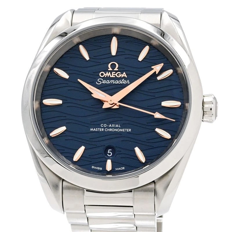 OMEGA SEAMASTER AQUA TERRA WATCH: OMEGA Seamaster Aqua Terra Brand: OMEGA Type/Style: Wristwatch Material: Case Material Stainless steel Color: Dial Color blue Size: Case Size Case Size: 38mm Accessories: None Accessories Notice: