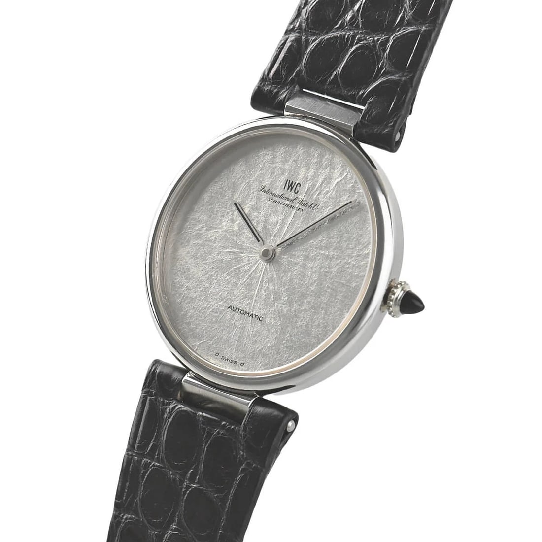 IWC 2-HAND ROUND WATCH: IWC 2-hand round Brand: IWC Type/Style: Wristwatch Material: Case Material stainless Color: Dial Color Silver Size: Case Size Case Size: 33.0mm Accessories: None Accessories Notice: When p