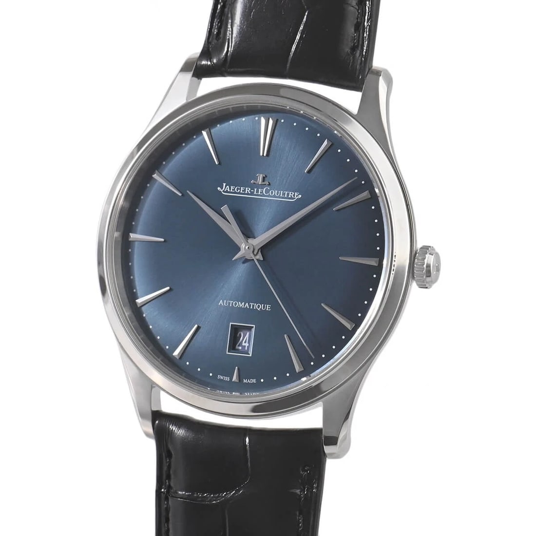 JAEGER-LECOULTRE MASTER ULTRA THIN WATCH: JAEGER-LECOULTRE Master Ultra Thin Brand: JAEGER-LECOULTRE Type/Style: Wristwatch Material: Case Material stainless Color: Dial Color blue Size: Case Size Case Size: 39.0mm Accessories: None <
