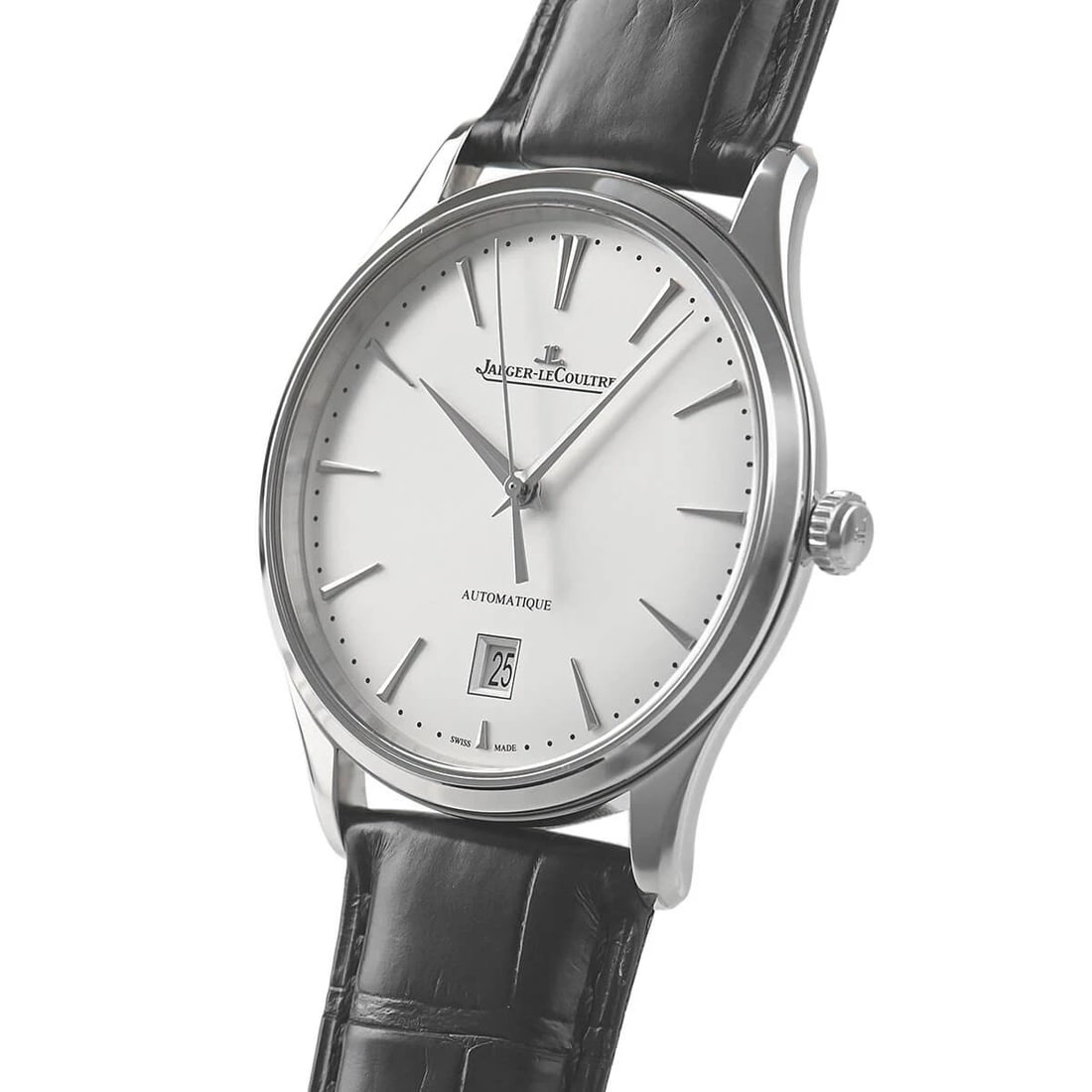 JAEGER-LECOULTRE MASTER ULTRA THIN WATCH: JAEGER-LECOULTRE Master Ultra Thin Brand: JAEGER-LECOULTRE Type/Style: Wristwatch Material: Case Material stainless Color: Dial Color Silver Size: Case Size Case Size: 39.0mm Accessories: None