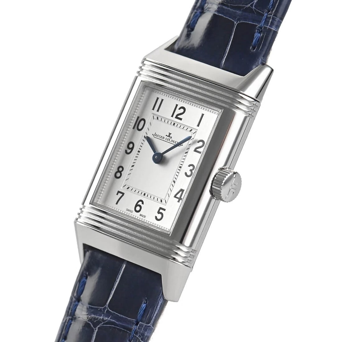 JAEGER-LECOULTRE REVERSO CLASSIC SMALL WATCH: JAEGER-LECOULTRE Reverso Classic Small Brand: JAEGER-LECOULTRE Type/Style: Wristwatch Material: Case Material stainless Color: Dial Color Silver Size: Case Size Case Size: 35.78 x 21 mm Accessorie