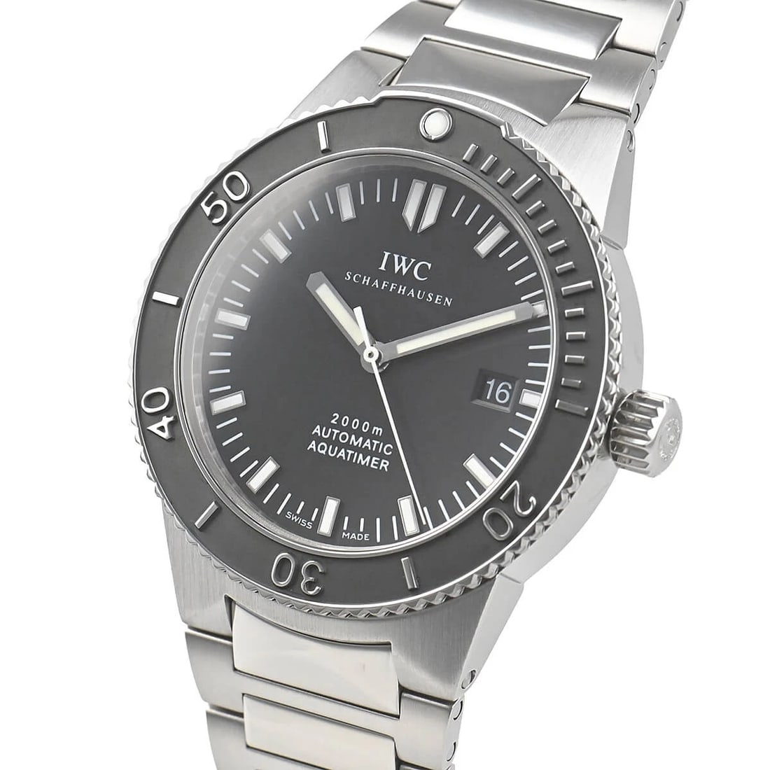 IWC GST AQUATIMER WATCH: IWC GST Aquatimer Brand: IWC Type/Style: Wristwatch Material: Case Material stainless Color: Dial Color black Size: Case Size Case Size: 42.0mm Accessories: None Accessories Notice: When p