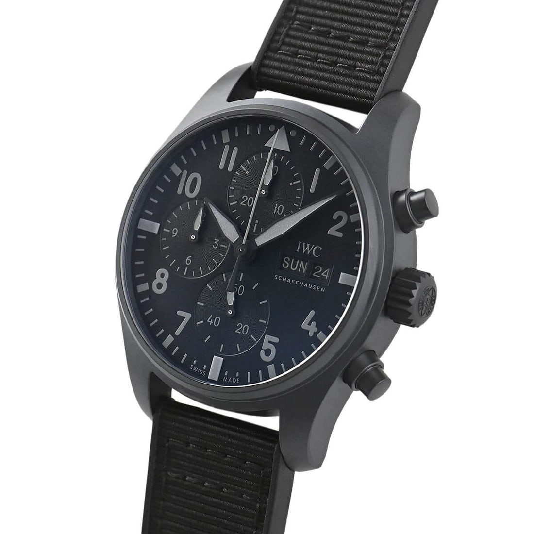 IWC PILOT'S WATCH CHRONOGRAPH TOP GUN CERATANIUM WATCH (1 of 3)