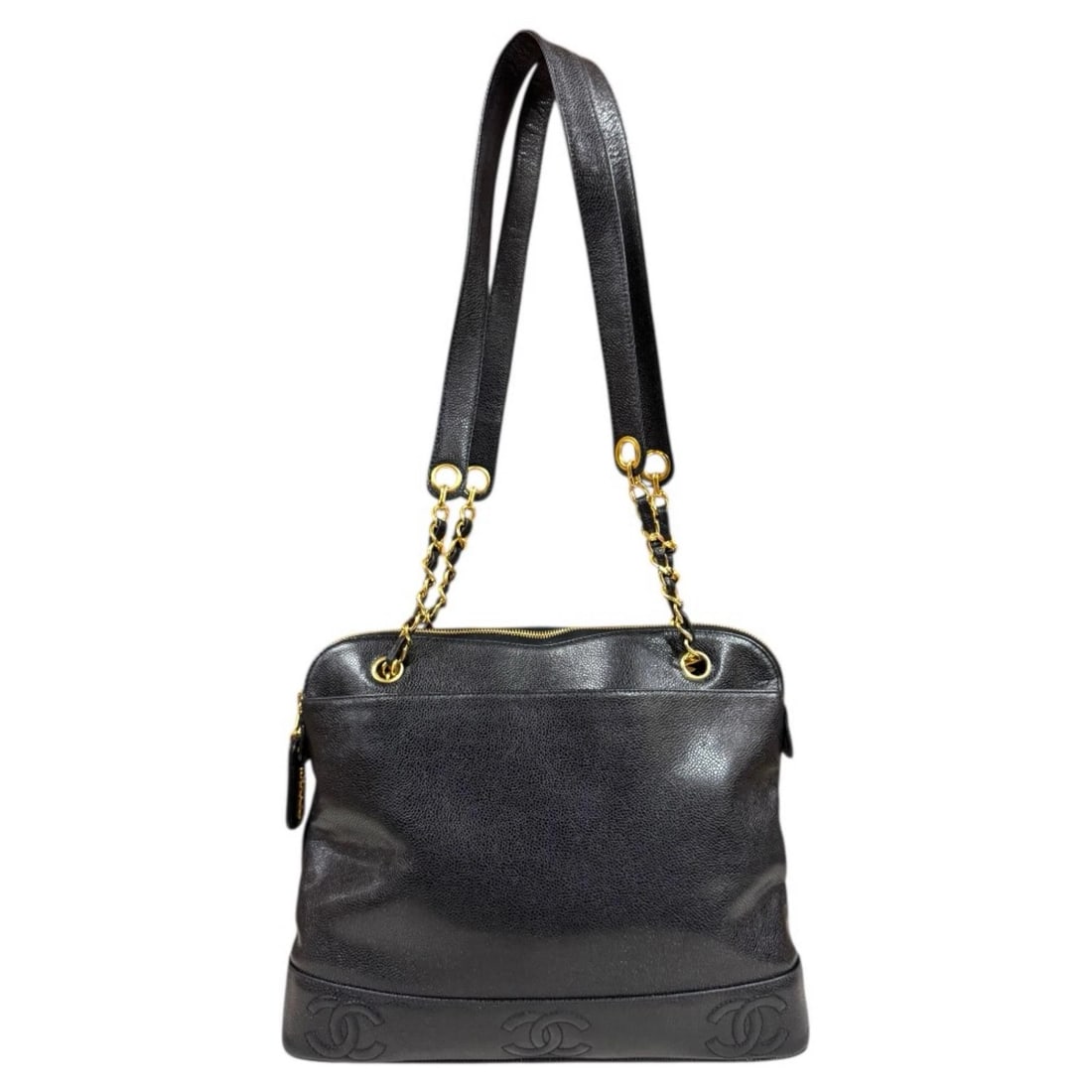CHANEL TOTE BAG CAVIARSKIN CHAIN (1 of 4)
