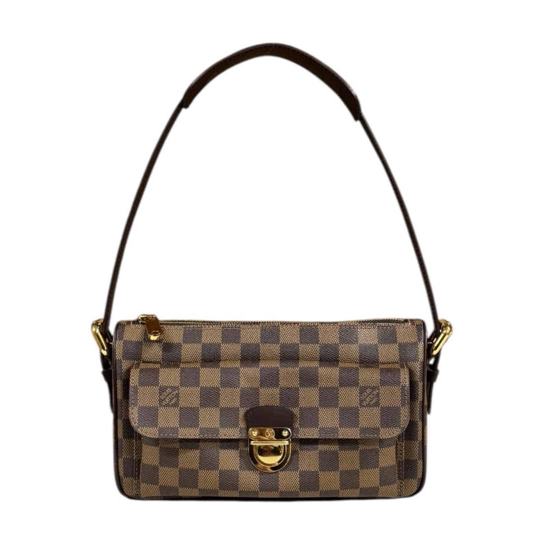 LOUIS VUITTON SHOULDER BAG DAMIER CANVAS: LOUIS VUITTON Shoulder Bag Damier canvas Brand: LOUIS VUITTON Type/Style: Shoulder Bag Material: Exterior Material Damier canvas Color: Exterior Color Brown Size: W9.8 x H5.5 x D3.1inch Accessorie