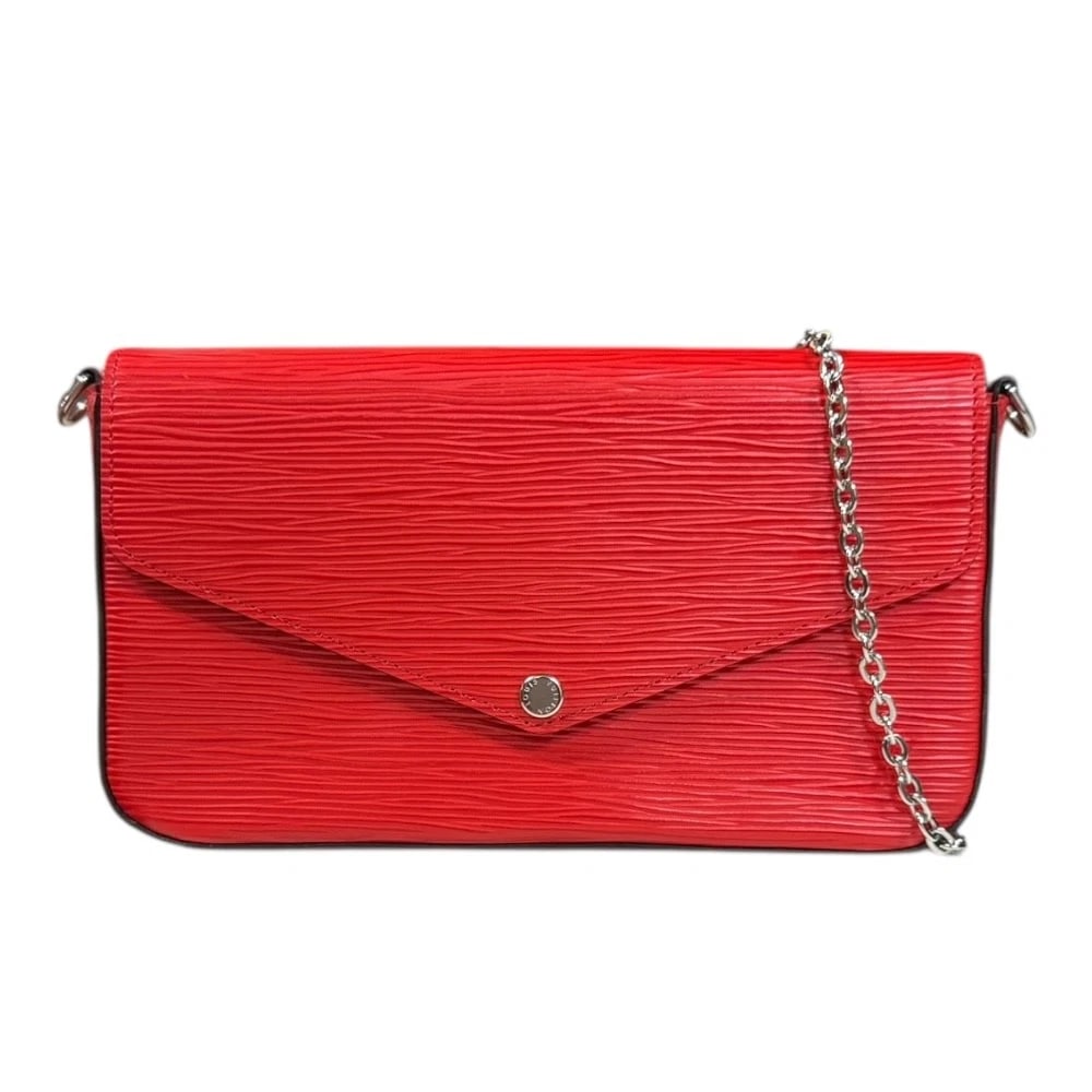 LOUIS VUITTON SHOULDER BAG CROSS BODY EPI LEATHER: LOUIS VUITTON Shoulder Bag Cross Body Epi Leather Brand: LOUIS VUITTON Type/Style: Shoulder Bag Material: Exterior Material Epi Leather Color: Exterior Color Red Size: W8.3 x H4.7 x D1.4inch Acces