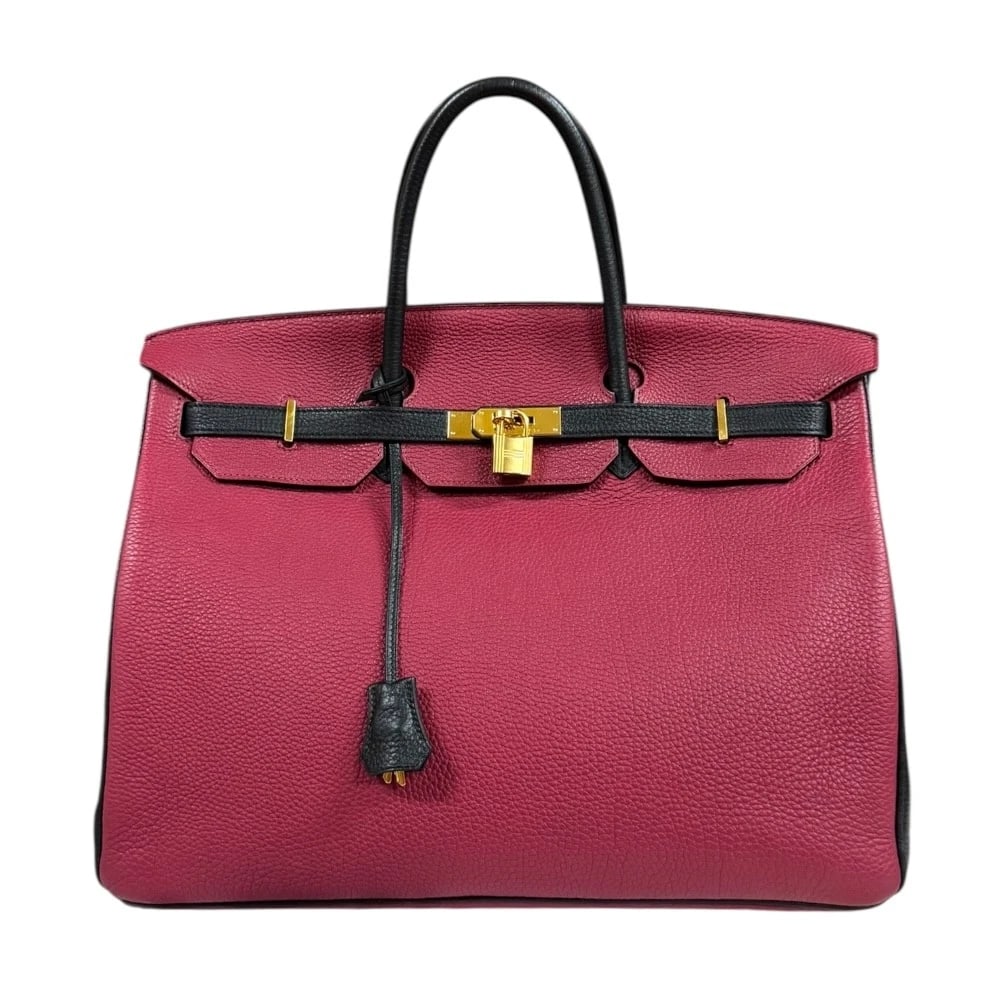 HERMES PERSONAL ORDER HANDBAG: HERMES Personal order Handbag Brand: HERMES Type/Style: Handbag Material: Exterior Material Togo Color: Exterior Color Red / black Size: W15.7 x H12.6 x D7.9inch Handle:13.8inch Accessories: None