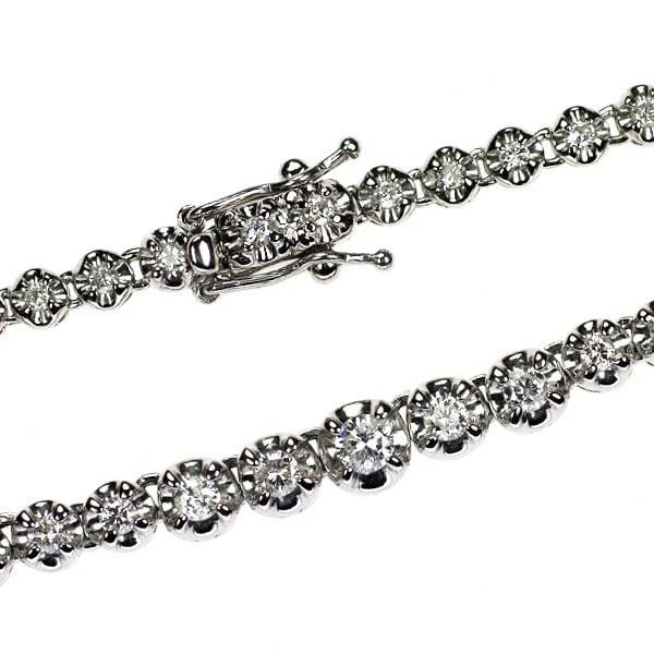 PT850 DIAMOND TENNIS NECKLACE (1 of 1)