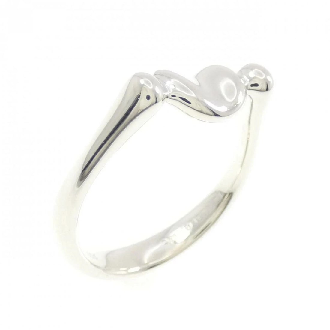 TIFFANY BEAN RING 925 SILVER JEWELRY: Tiffany Bean Ring 925 Silver Jewelry Brand: Tiffany & Co. Type/Style: Ring Material: SV925, Color: Silver Size: US 6.25 Accessories: None Accessories Notice: When purchasing pre-owned good