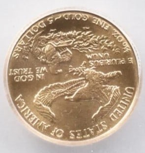 1987 $5 AMERICAN GOLD EAGLE - 2