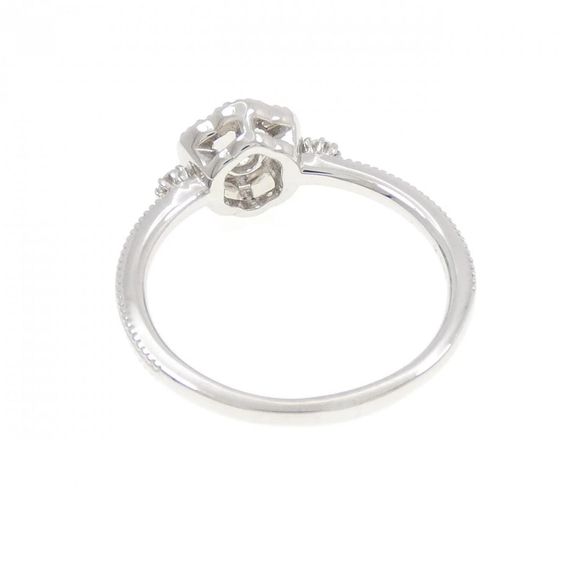 K18WG DIAMOND RING - 2
