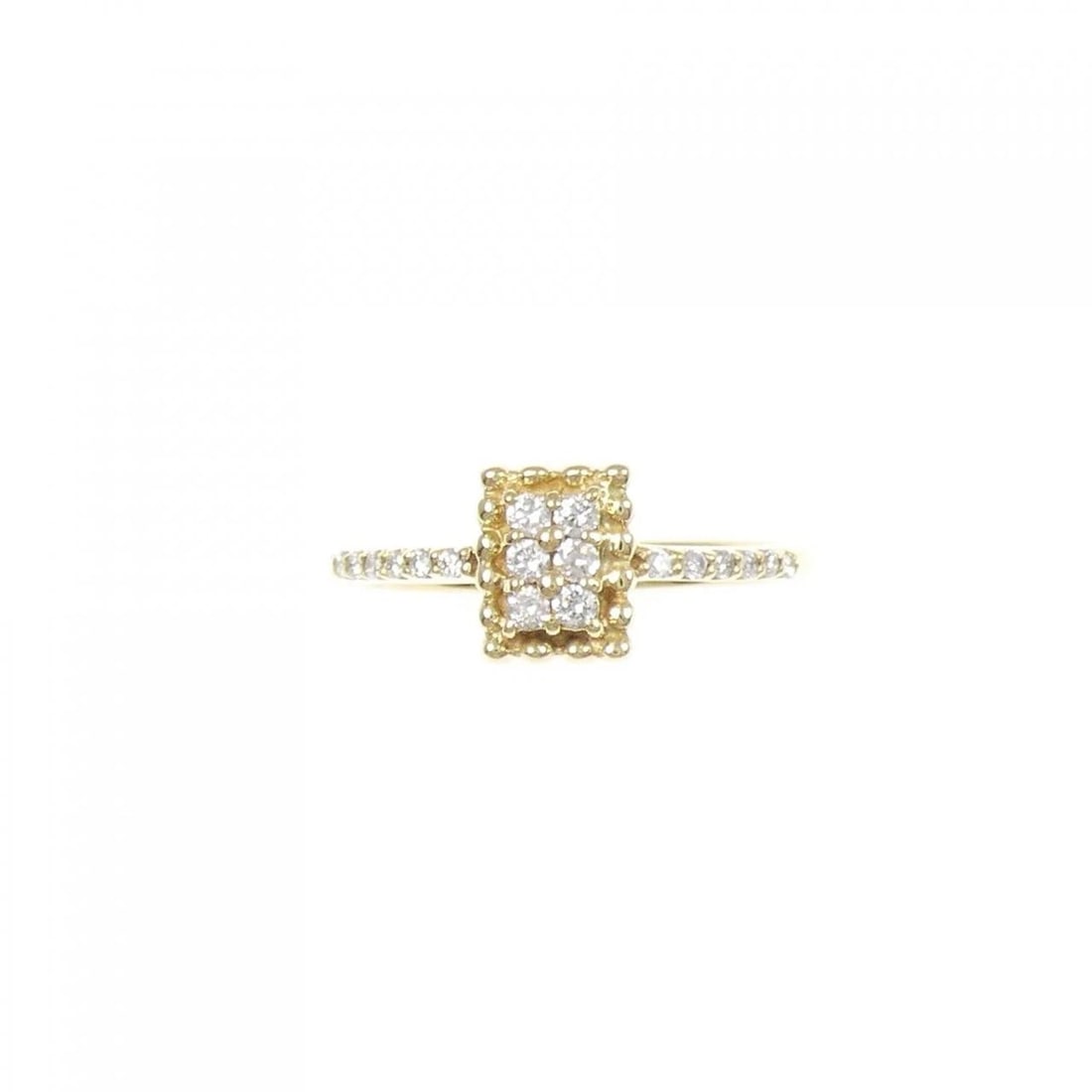 K18YG DIAMOND RING - 2