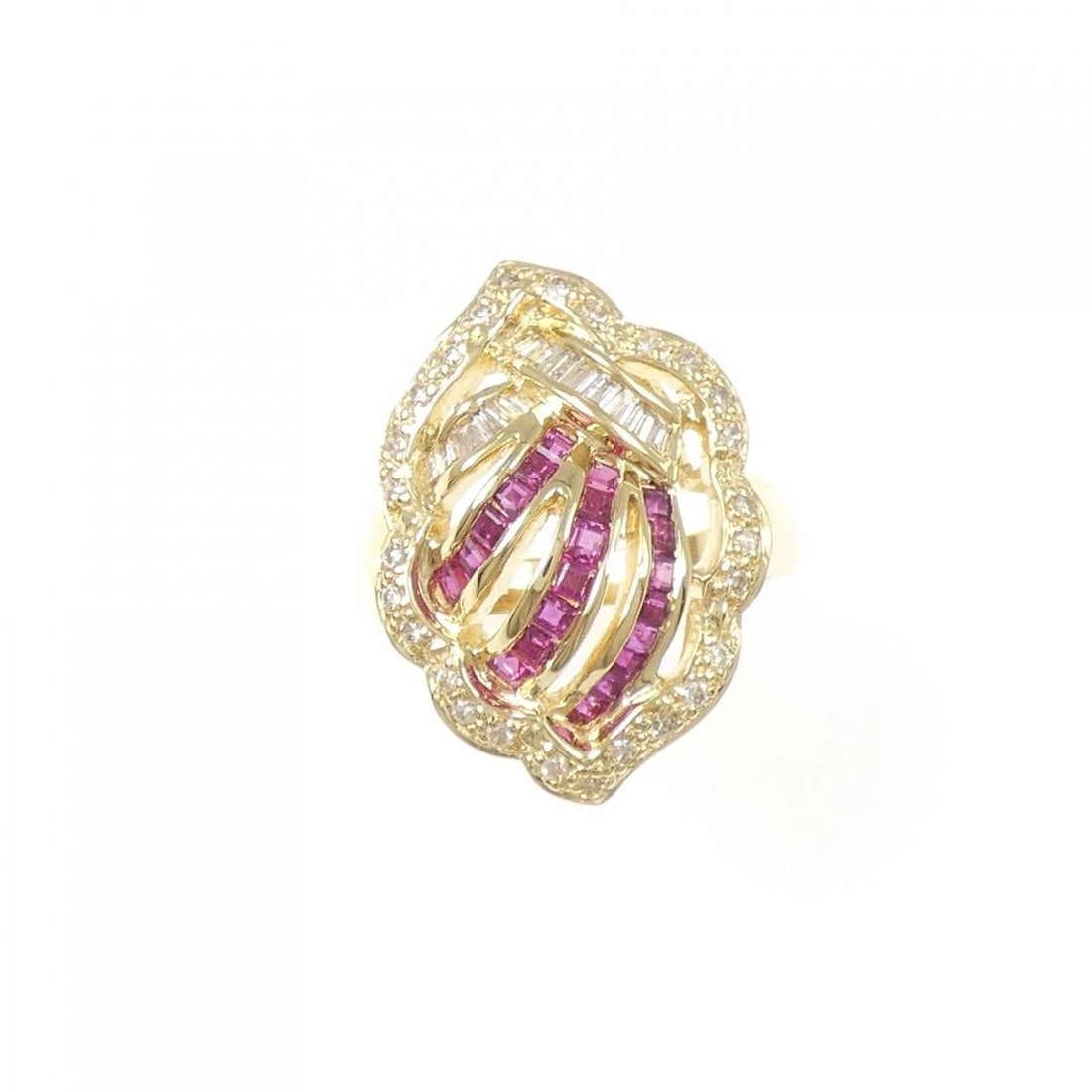 18K YELLOW GOLD RUBY RING - 2