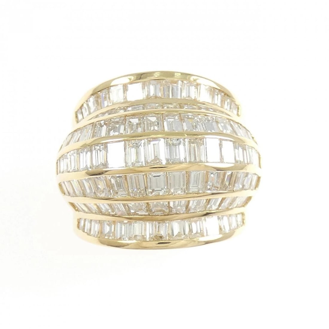 K18YG DIAMOND RING - 2