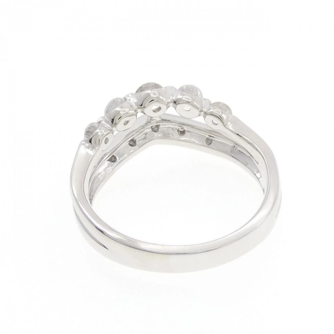 K18WG DIAMOND RING - 3