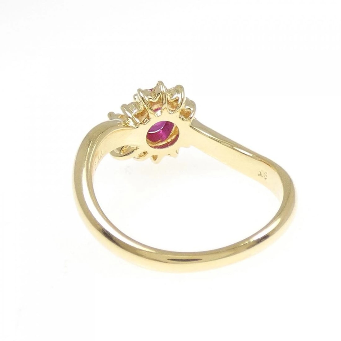 18K YELLOW GOLD RUBY RING - 3