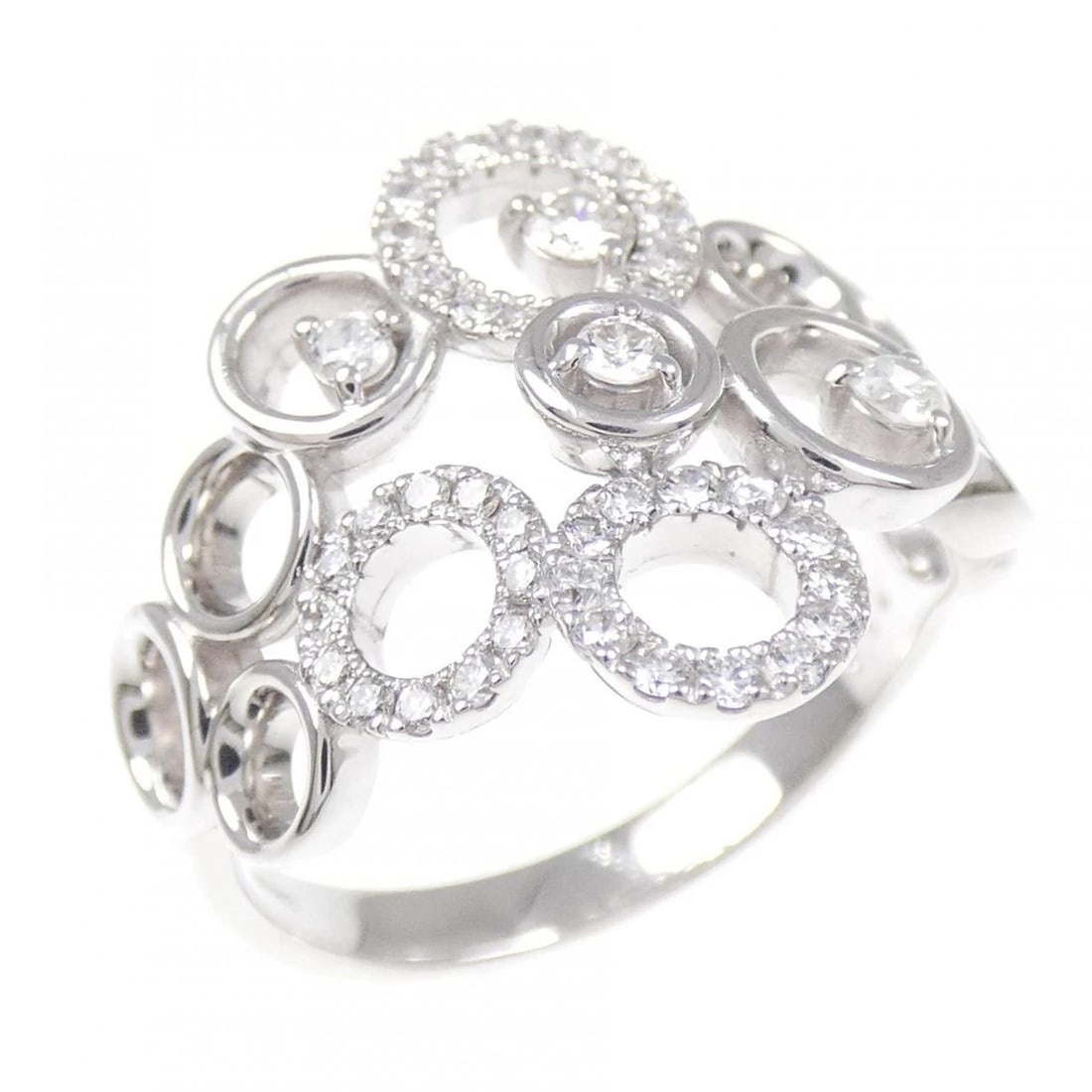K18WG DIAMOND RING: K18WG Diamond Ring Brand: Unbranded Type/Style: Diamond Ring Material: K18WG, Color: White Gold Size: US 6 1/4 Accessories: None Accessories Notice: When purchasing pre-owned goods, please