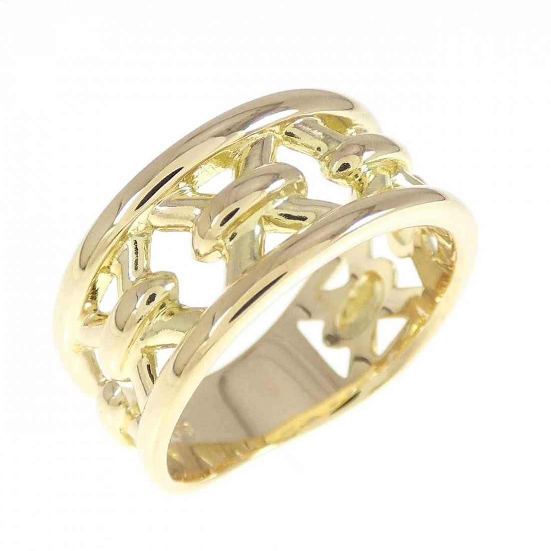 K18YG RING: K18YG ring Brand: Unbranded Type/Style: Ring Material: K18 yellow gold, Color: Yellow gold Size: US 6 1/4 Accessories: None Accessories Notice: When purchasing pre-owned goods, please refe