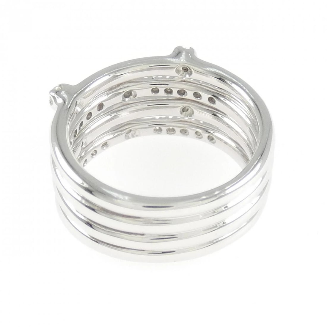 K18WG DIAMOND RING - 3