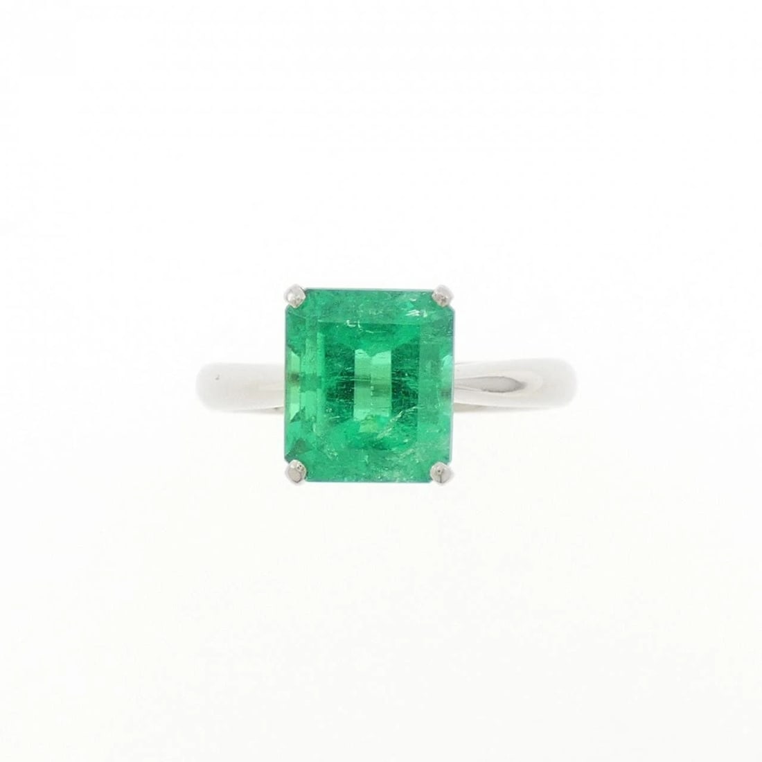 PT900 EMERALD RING - 2