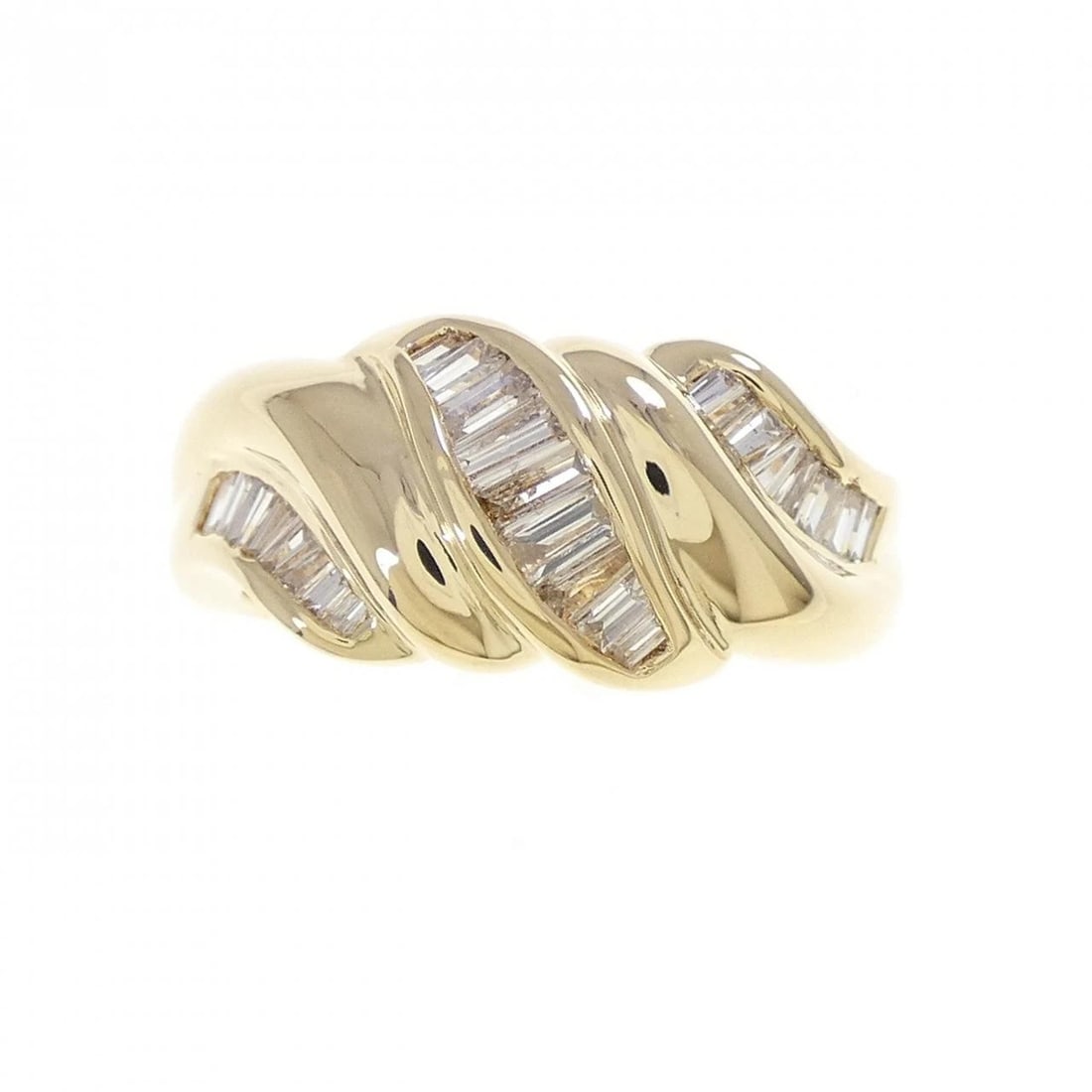 K18YG DIAMOND RING: K18YG Diamond Ring Brand: Unbranded Type/Style: Diamond Ring Material: K18YG, Main Stone Natural Color: Yellow gold Size: US 6 1/4 Accessories: None Accessories Notice: When purchasing pre-owned