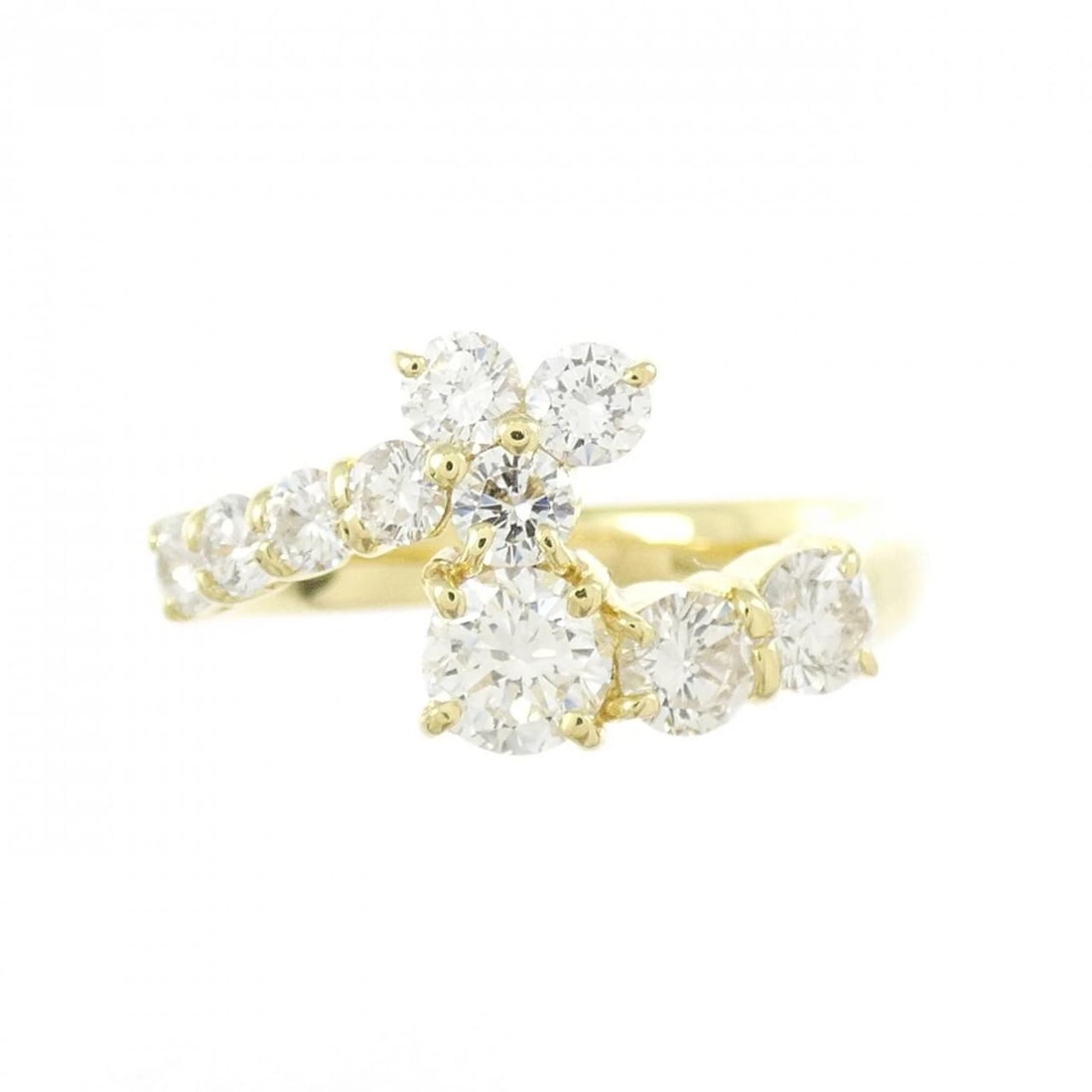 K18YG DIAMOND RING - 2