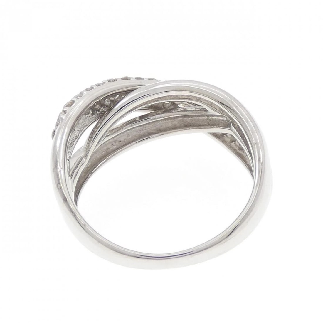 K18WG DIAMOND RING - 2