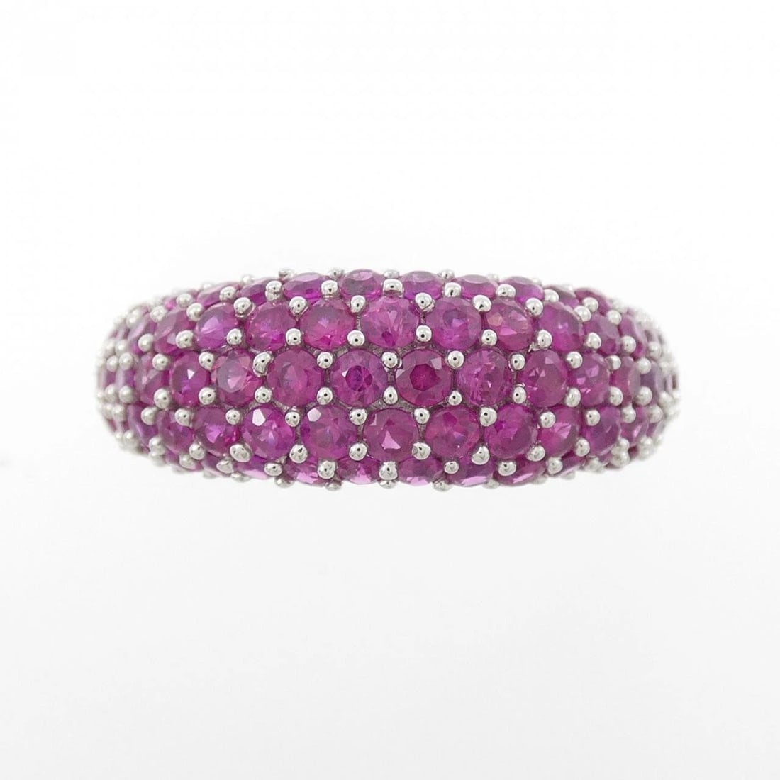 K18WG RUBY RING - 2