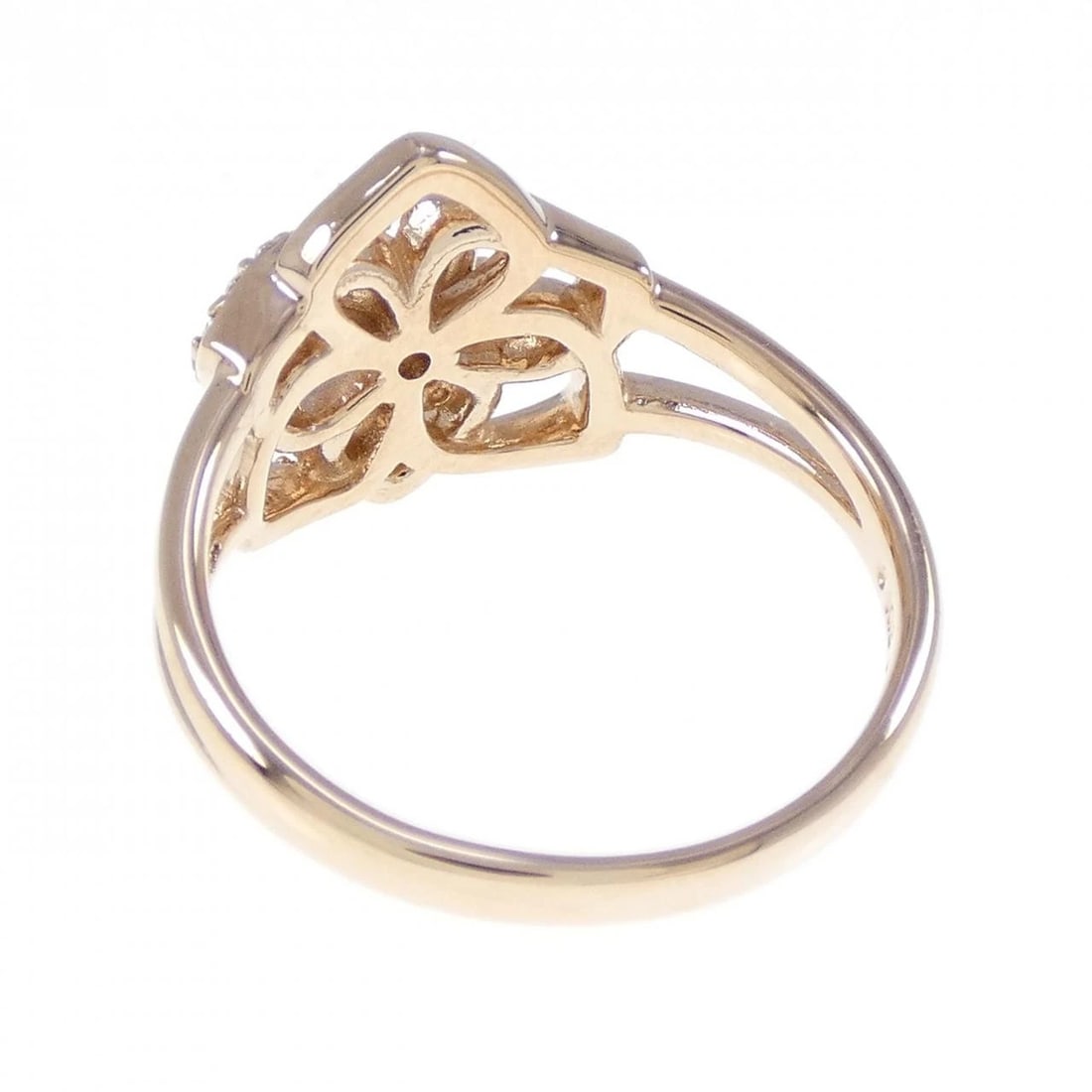 K18PG FLOWER DIAMOND RING - 2