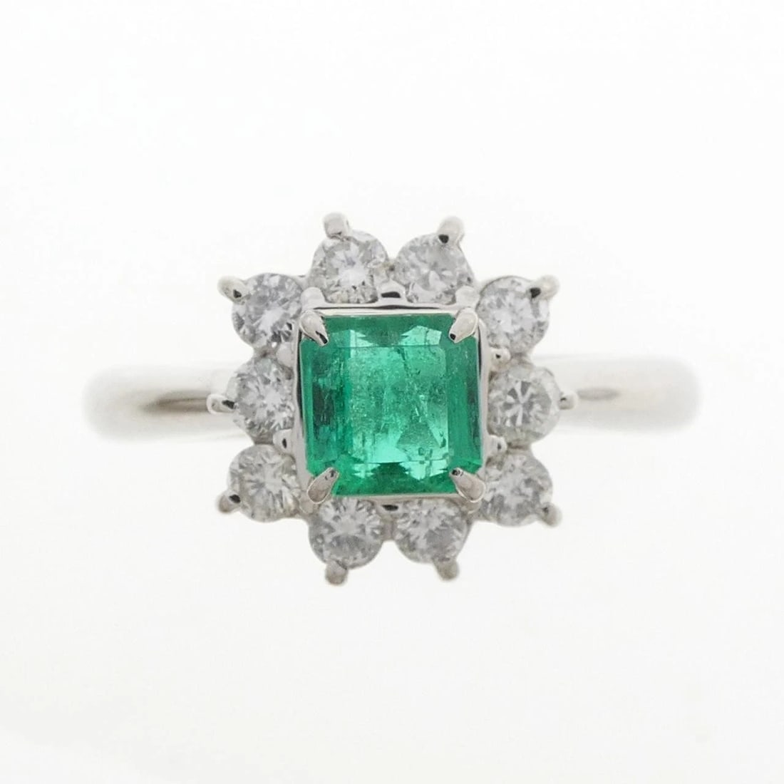 PT900 EMERALD RING - 2