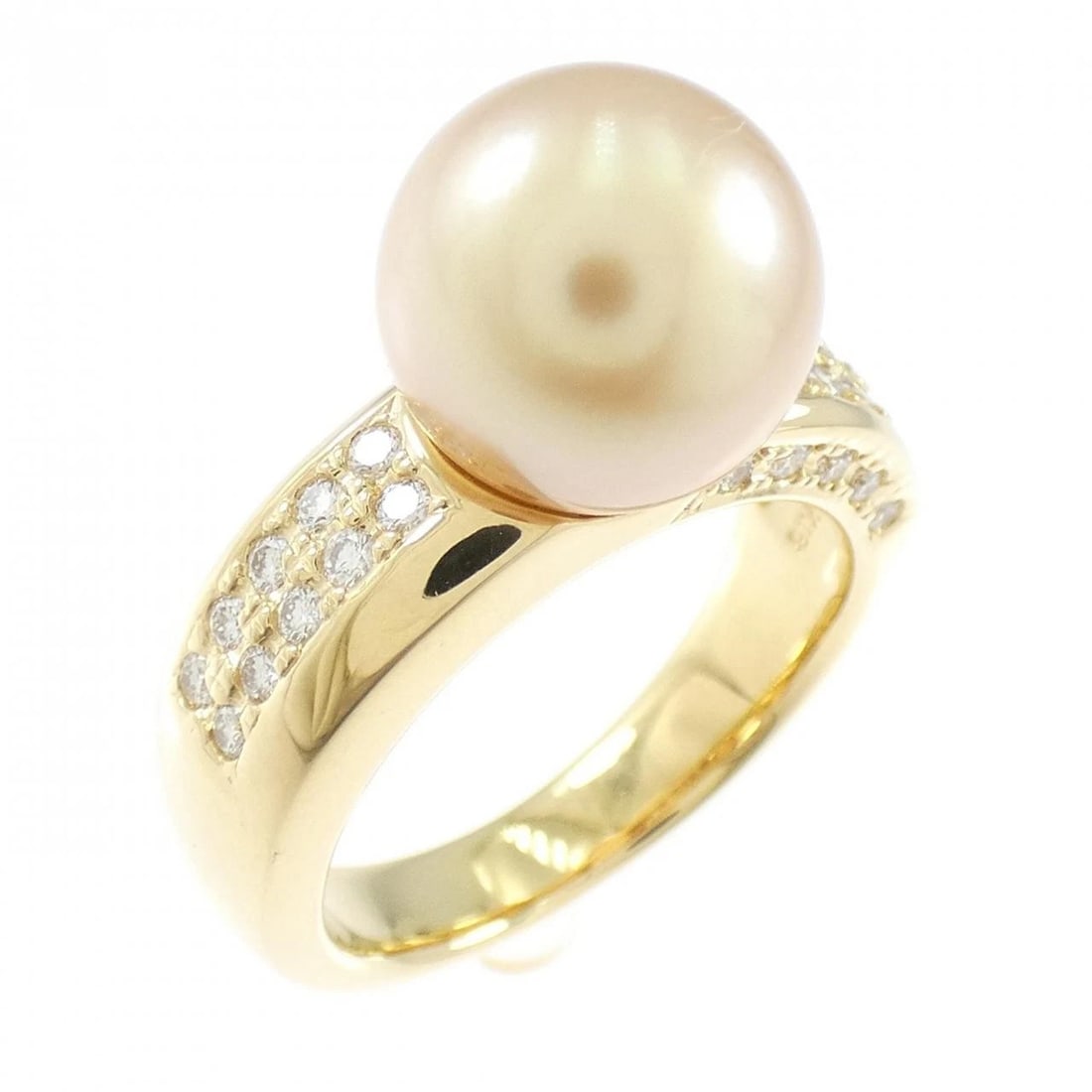 18K YELLOW GOLD WHITE BUTTERFLY PEARL RING: 18K Yellow Gold White Butterfly Pearl Ring Brand: Unbranded Type/Style: White Butterfly Pearl Ring Material: 18KYG, Main Stone White Butterfly PearlSecondary Stone Diamond Color: Yellow gold Size: US