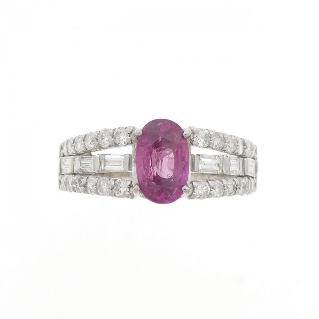 PT950 RUBY RING - 2